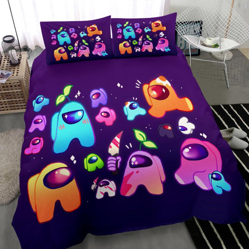 Purple Among Us Bedding Set Nearkii