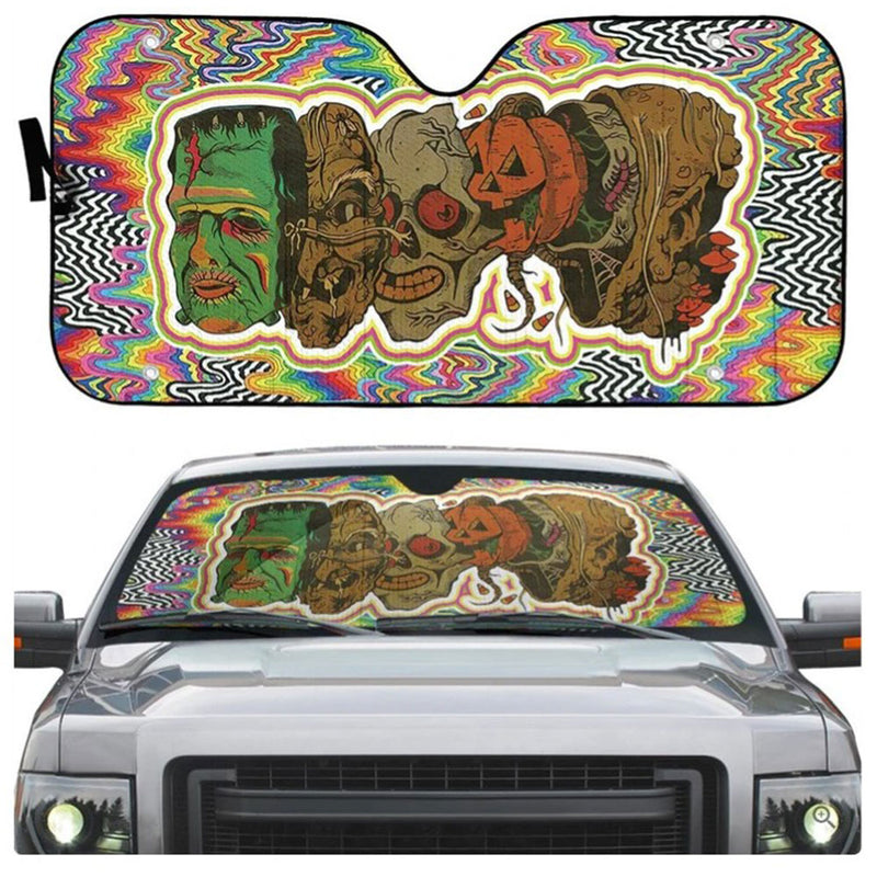 Horror Halloween Custom Car Auto Sun Shades Windshield Accessories Decor Gift Nearkii