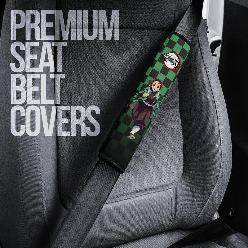 Tanjiro Kamado Demon Slayers Anime Car Seat Belt Cover Custom Car Accessories Nearkii