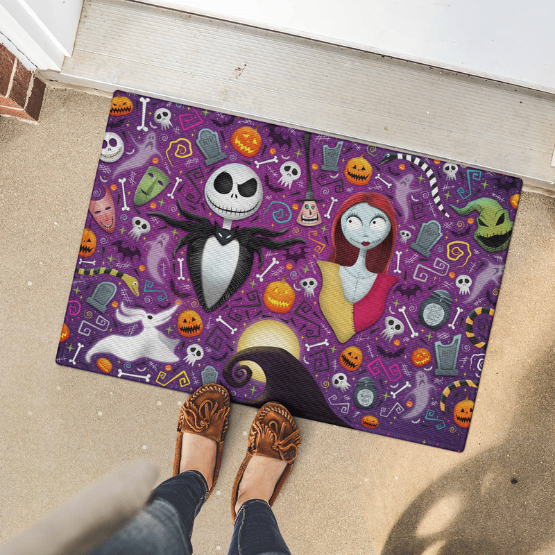 The Nightmare Couple Halloween Doormat Home Decor Nearkii