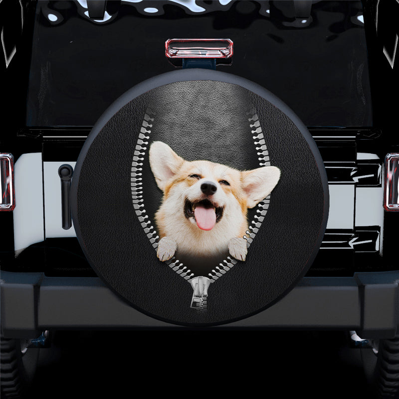 Corgi Zipper Car Spare Tire Covers Gift For Campers Nearkii