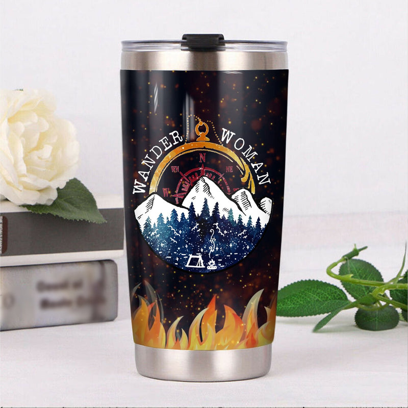 Wander Woman Camping Camfire Tumbler 2023 Nearkii