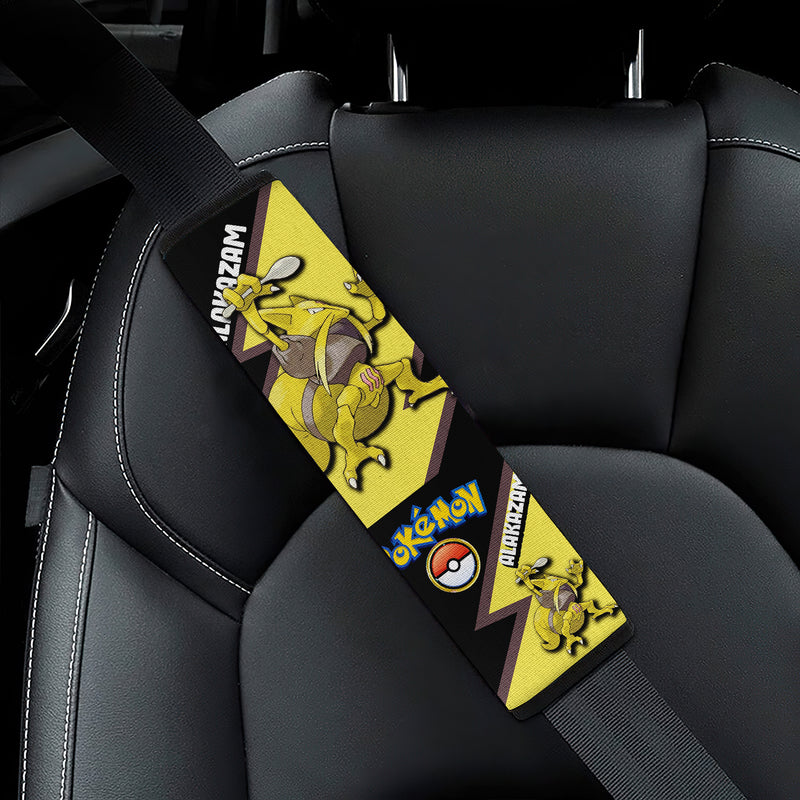 Alakazam car seat belt covers Anime Pokemon Custom Car Accessories Nearkii