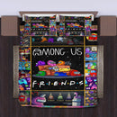 Among Us Friends Bedding Set Duvet Cover And 2 Pillowcases Nearkii