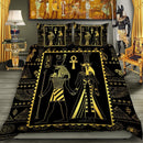 Ancient Egyptian Bedding Set Duvet Cover And 2 Pillowcases Nearkii