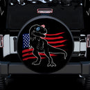 Dinosaur T-Rex USA Car Jeep Spare Tire Covers Gift For Campers Nearkii