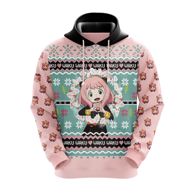 Spy X Family Anya Waku Christmas Hoodie Amazing Gift Idea Christmas Gift Nearkii