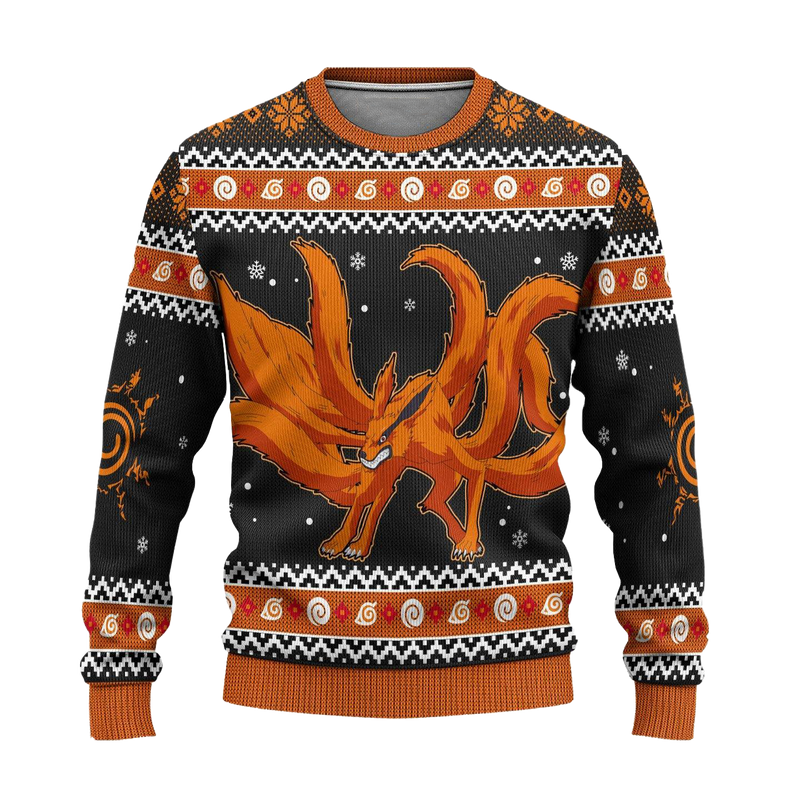 Kurama Naruto Anime Ugly Christmas Sweater Xmas Gift Nearkii