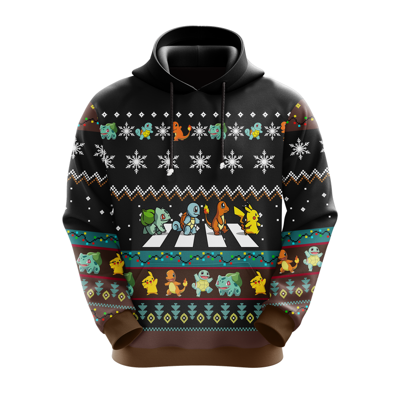 Pokemon Pikachu And Gen 1 Christmas Hoodie Amazing Gift Idea Christmas Gift Nearkii