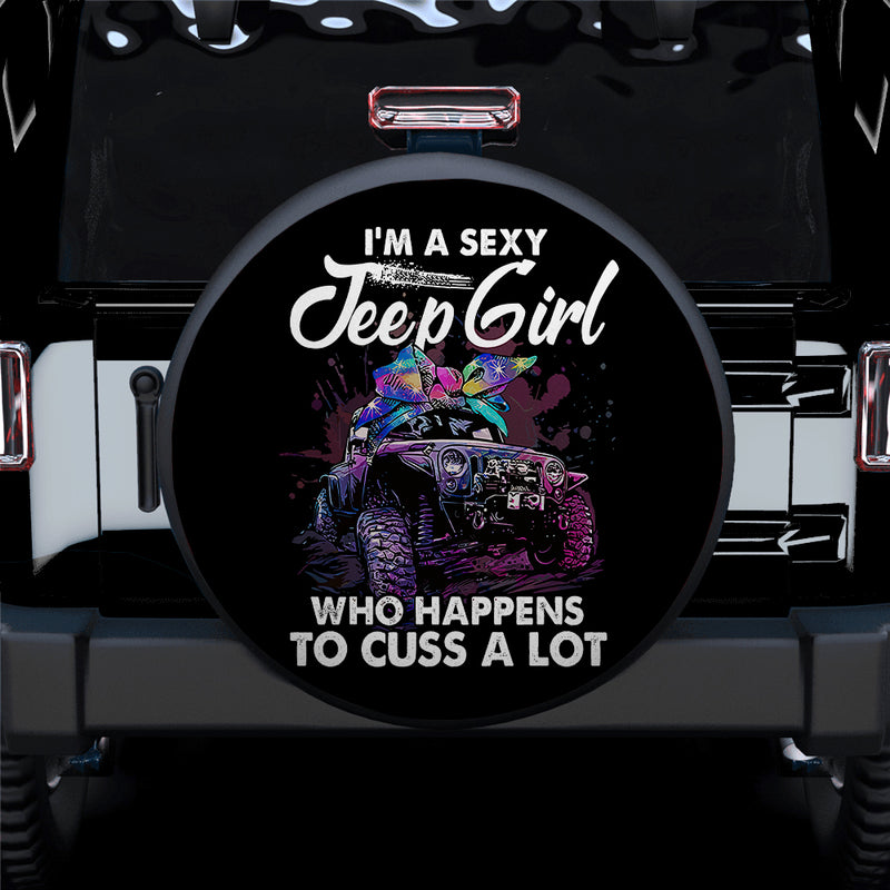 I Am A Sexy Jeep Girl Car Spare Tire Covers Gift For Campers Nearkii