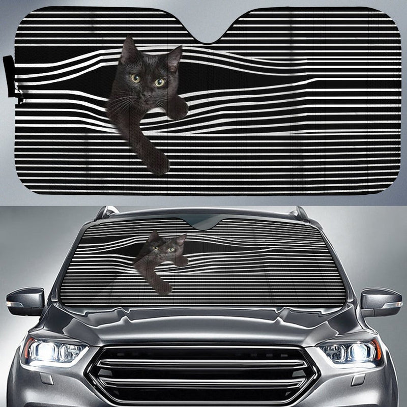 Funny Cat Car Auto Sunshades Nearkii