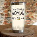 I'M A Simple Woman Camping Camfire Tumbler 2023 Nearkii