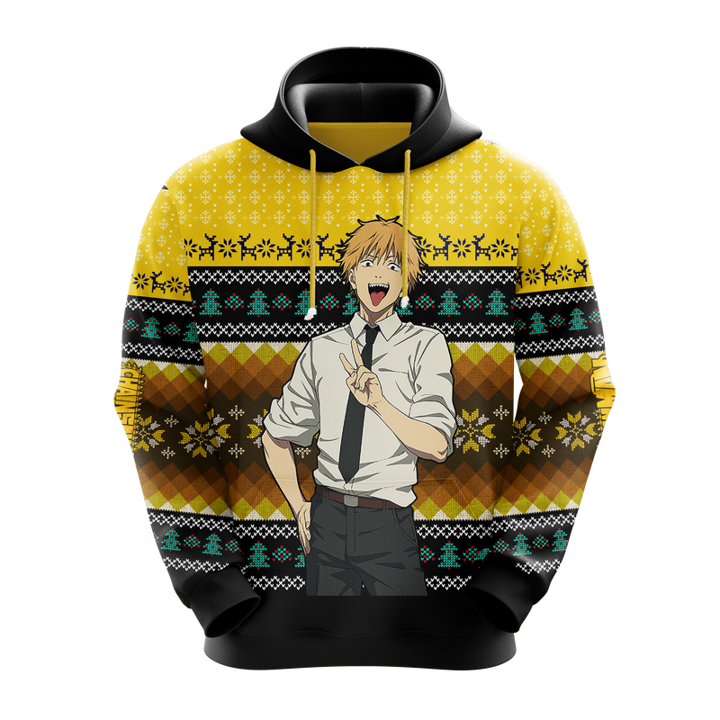 Chainsaw Man Denji Christmas Hoodie Amazing Gift Idea Christmas Gift Nearkii