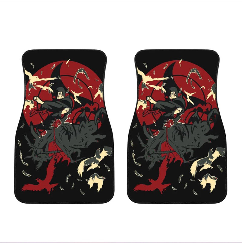 Akatsuki Itachi Mangekyou Sharingans Car Floor Mats Car Accessories Nearkii