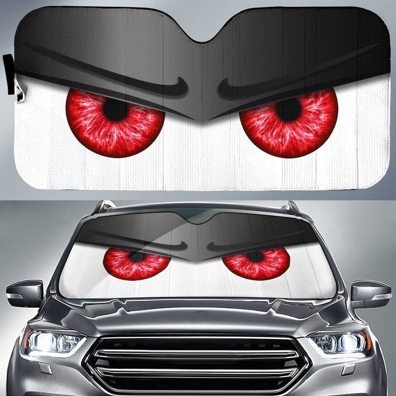 Black Funny Angry Cartoon Eyes Car Auto Sun Shades Windshield Accessories Decor Gift Nearkii