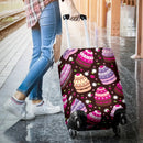 Cupcake Print Luggage Cover Suitcase Protector Nearkii