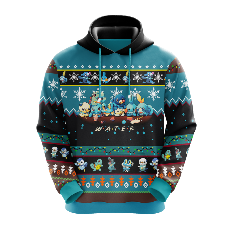 Pokemon Water Christmas Hoodie Amazing Gift Idea Christmas Gift Nearkii