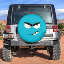 Emotion Angry Blue Face Spare Tire Cover Gift For Campers Nearkii