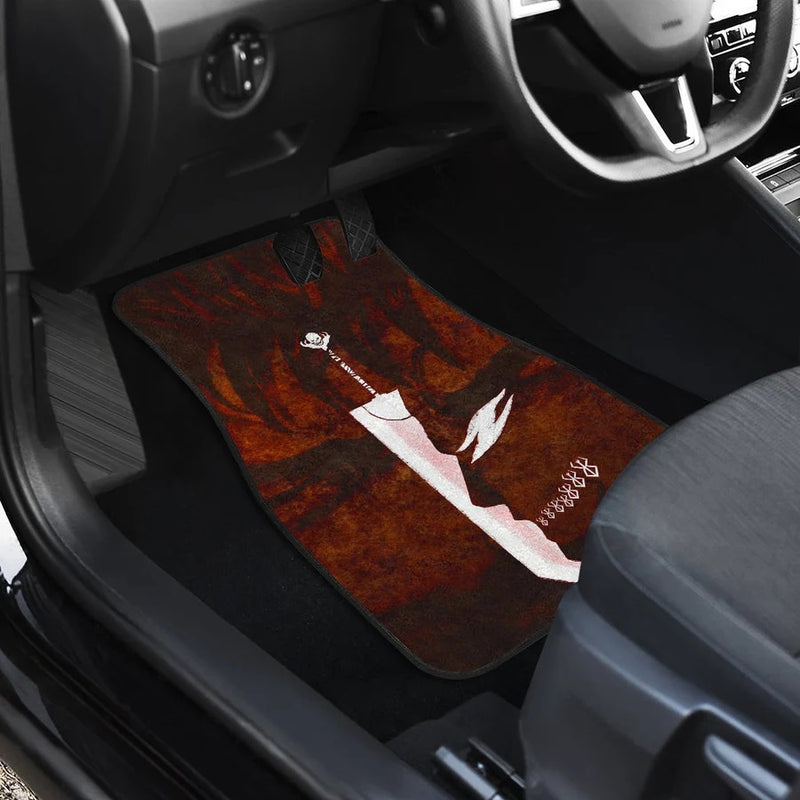 Berserk Anime Guts Blink An Eye Red Shadow Car Floor Mats Car Accessories Nearkii