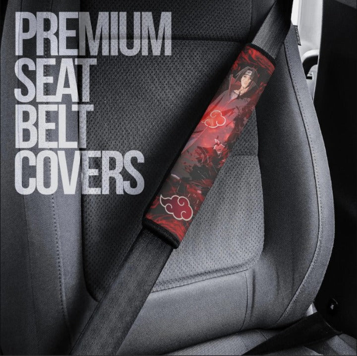 Akatsuki Anime Itachi Ultimate Car Seat Belt Cover Custom Car Accessories Nearkii