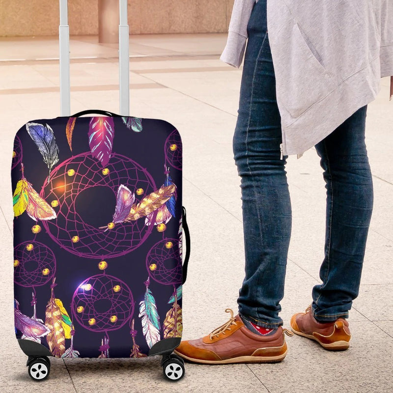 Dream Catcher Neon Luggage Cover Suitcase Protector Nearkii
