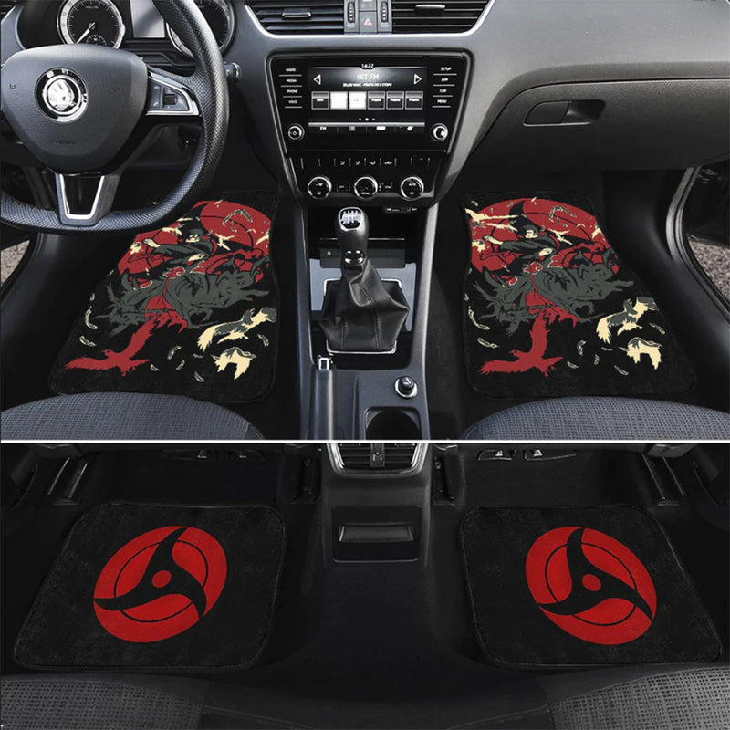 Akatsuki Itachi Mangekyou Sharingans Car Floor Mats Car Accessories Nearkii