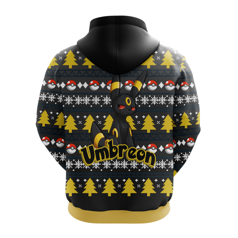 Pokemon Eevee Evolution Umbreon Christmas Hoodie Amazing Gift Idea Christmas Gift Nearkii