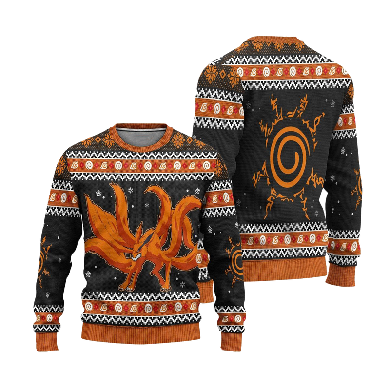 Kurama Naruto Anime Ugly Christmas Sweater Xmas Gift Nearkii