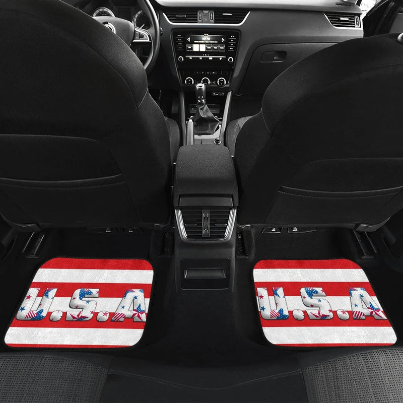 US Independence Day Bald Eagle Breaking Though Claw Scratch Car Floor Mats Car Accessories Nearkii