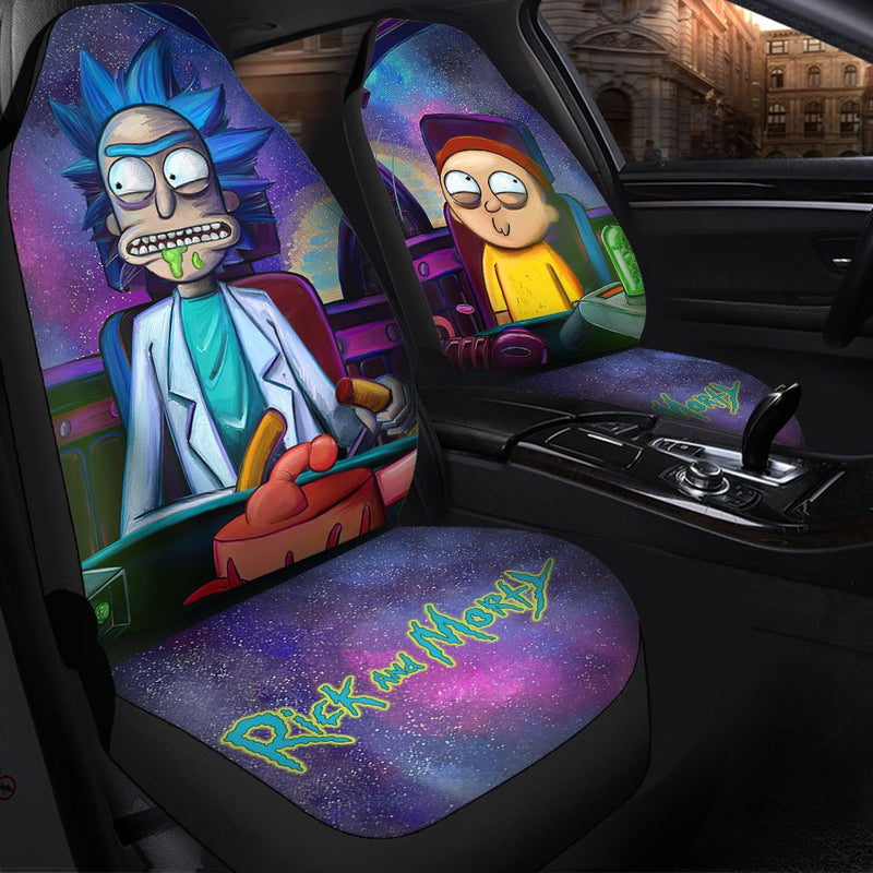 Rick and Morty Car Premium Custom Car Seat Covers Decor Protectors Nearkii