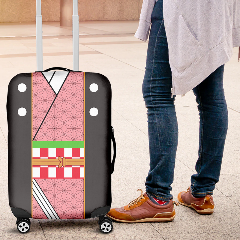 Nezuko Kimono Demon Slayer Anime Luggage Cover Suitcase Protector Nearkii