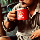 Red Life Is Better By The Campfire Insulated Travel Camping Mug Nearkii
