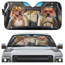 Staffordshire Bull Terrier Dog Car Auto Sun Shades Windshield Accessories Decor Gift Nearkii