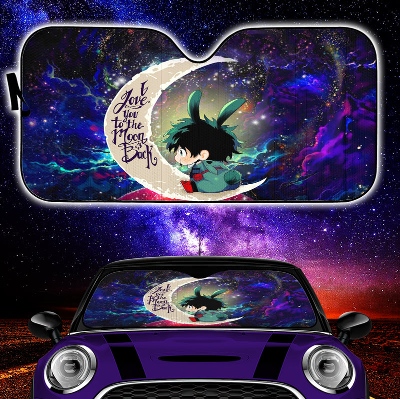 Deku My Hero Academia Anime Love You To The Moon Galaxy Car Auto Sunshades Nearkii