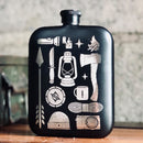 Camping Black Hip Flask Nearkii