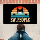 Black Cat Ew Peole Doormat Home Decor Nearkii