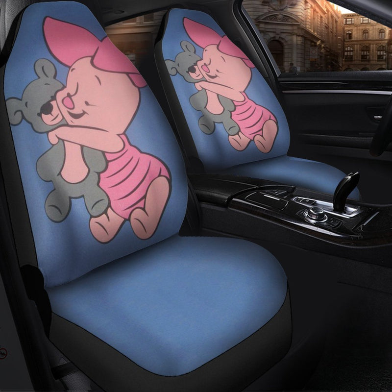 Piglet And Teddy Premium Custom Car Seat Covers Decor Protector Nearkii