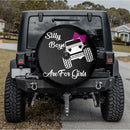Silly Boys Are For Girls Camping Truck Car Spare Tire Cover Gift For Campers Nearkii