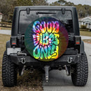Good Vibes Only Car Spare Tire Cover Gift For Campers Nearkii