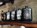 Black Adventure Camping Hip Flask Nearkii