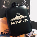 Black Adventure Camping Hip Flask Nearkii