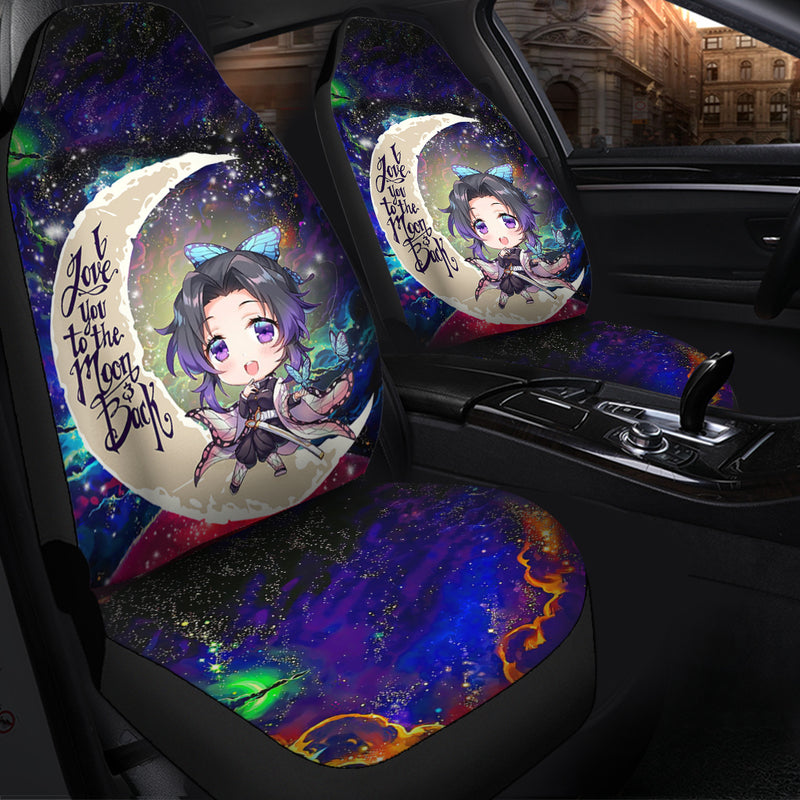 Shinobu demon slayer Love You To The Moon GalaxySnoopy Dog Sleep Love You To The Moon Galaxy Car Seat Covers