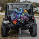 Starry Night Hogwarts Castle Car Spare Tire Cover Gift For Campers Nearkii