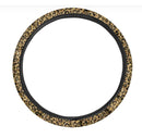 Glitter Gold Leopard Print Car Steering Wheel Cover Nearkii