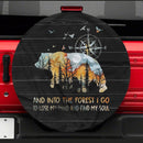 Into The Forest I Go To Lose Car Spare Tire Cover Gift For Campers Nearkii
