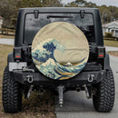 Japenese Tsunami Car Spare Tire Cover Gift For Campers Nearkii