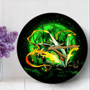 Mega X Rayquaza Pokemon Legendary Moonlight Wood Wall Clock Nearkii