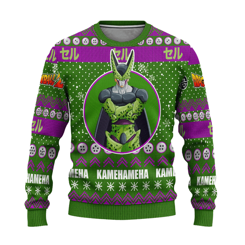 Cell Anime Ugly Christmas Sweater Dragon Ball Z Xmas Gift Nearkii