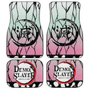 Demon Slayers Car Floor Mats Shinobu Kocho Pattern Kimetsu no Yaiba Car Accessories Nearkii