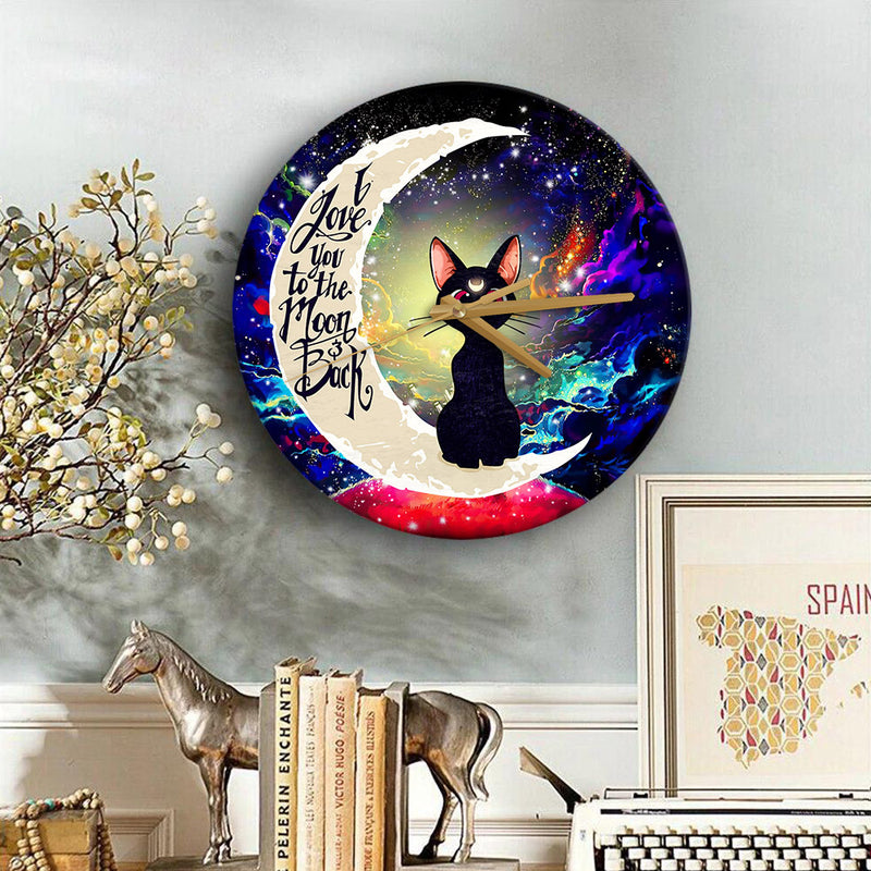 Sailor Moon Cat Love You To The Moon Galaxy Wood Wall Clock Nearkii